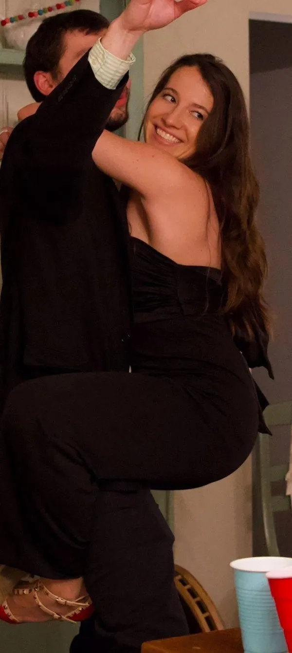 Express Black Strapless Jumpsuit - Image 4