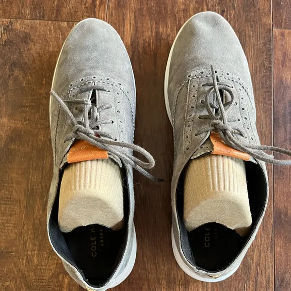 Cole Haan Grand Tour Oxford Sneakers in gray suede - Image 3