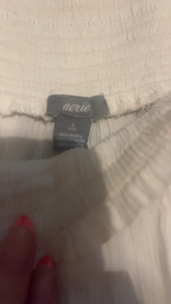 Aerie Wide-Leg Linen Pants Beach - Image 2