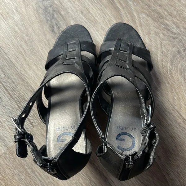 G by Guess Caged Wedge Sand Size 10 Medium - Image 12