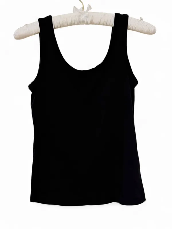 H&M Women’s Sleeveless Tank Top Black Size Large - Image 2