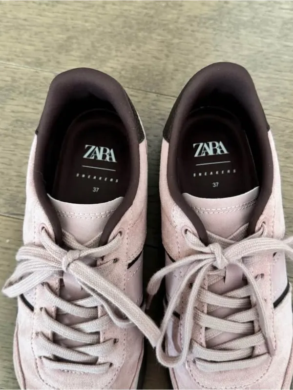 Zara Pink and Brown Sneakers - Image 3