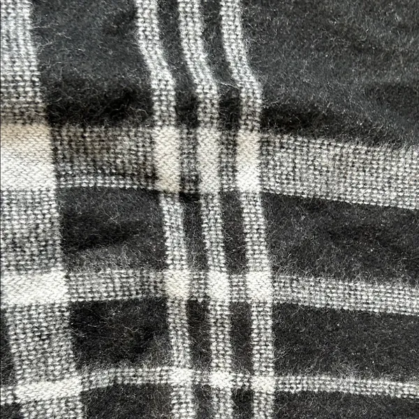 A New Day Black and Gray plaid blanket poncho - Image 3