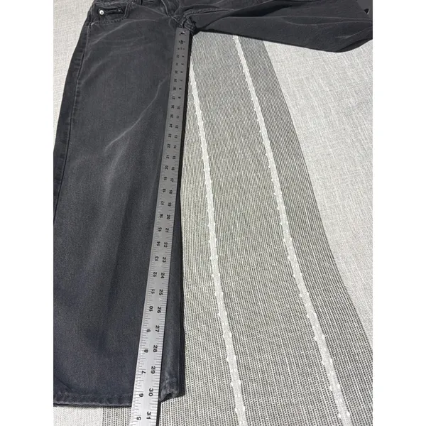 Levis Womens Black Wide Leg High Rise Denim Jeans Size 24 Streetwear Casual - Image 2