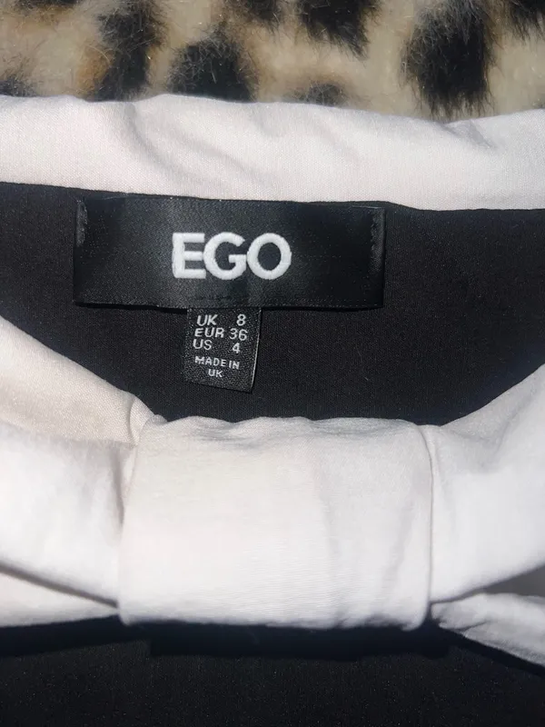 Black white bow dress ego  - Image 3