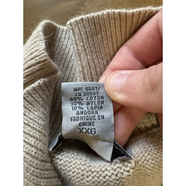 Eddie Bauer Collectibles Sz XXL‎ Button Down Cardigan Sweater Rabbit Hair Blend - Image 8