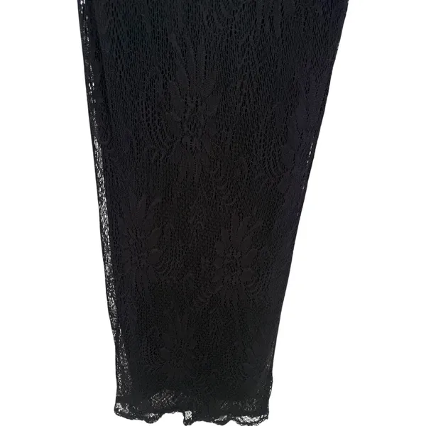 Windsor Black All Over Lace Sleeveless Maxi Dress Size Medium Fairy‎ Whimsigoth - Image 5