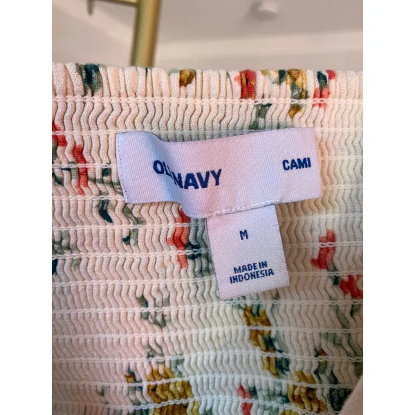 Old Navy Linen Mini Dress Floral Cottagecore Spring Summer Spaghetti Strap Party - Image 6
