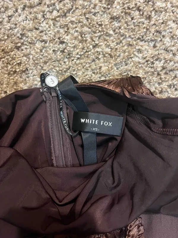 White Fox Summer Ready Maxi Dress Chocolate - Image 7