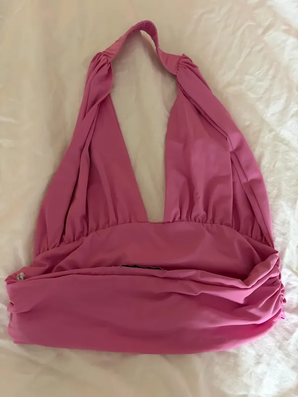 Edikted Hot pink crop top - Image 4
