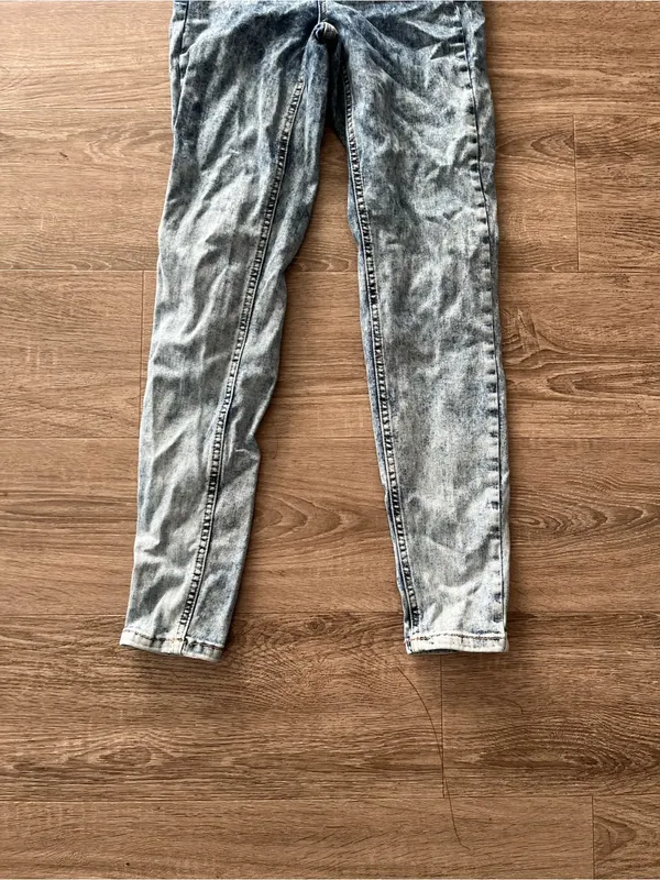 We The Free Riley Seamed Jeans Womens 26 Blue Acid Wash Skinny Stretch High Rise - Image 3