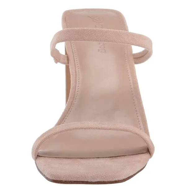 NEW The Drop Women's Avery Square Toe Two Strap High Heeled Sandal 6 - Image 2