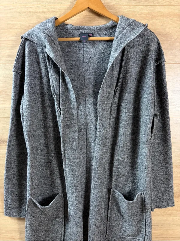 LuLu Women's Hooded Felted Wool Cardigan Small - Image 6