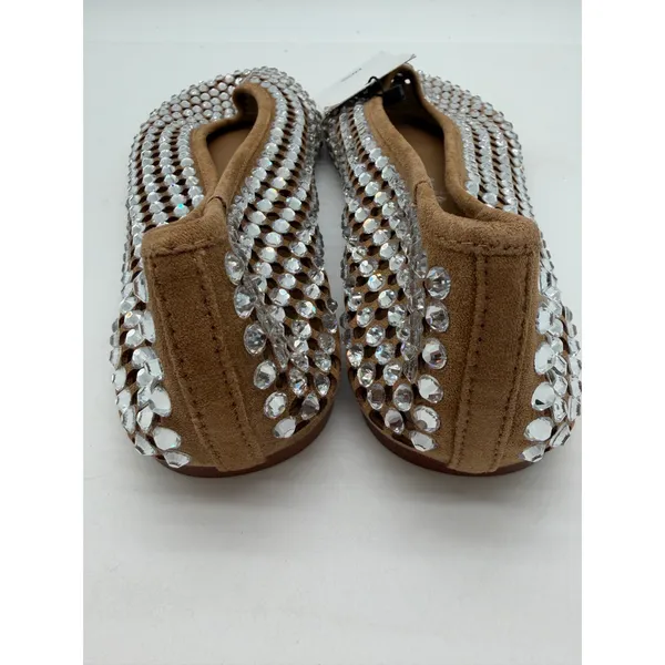 MNG Mango Glam Rhinestone Die Cut Ballet Casual Cream Elegant Flats EU 40 US 9 - Image 5