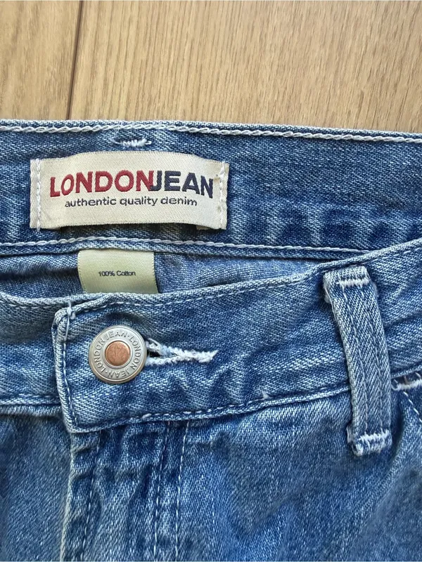 Vintage London Jean Carpenter Style Wide Leg Jeans size 8 - Image 2