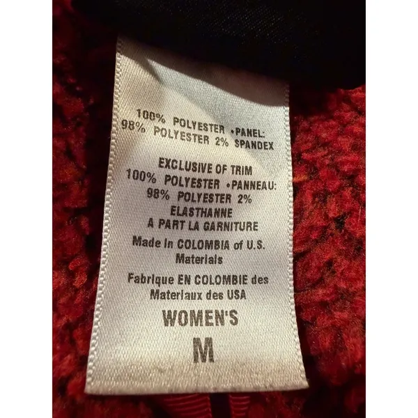 Patagonia R Series Fleece Vest Women’s M Red Zip Regulator Polartec Gorpcore - Image 9