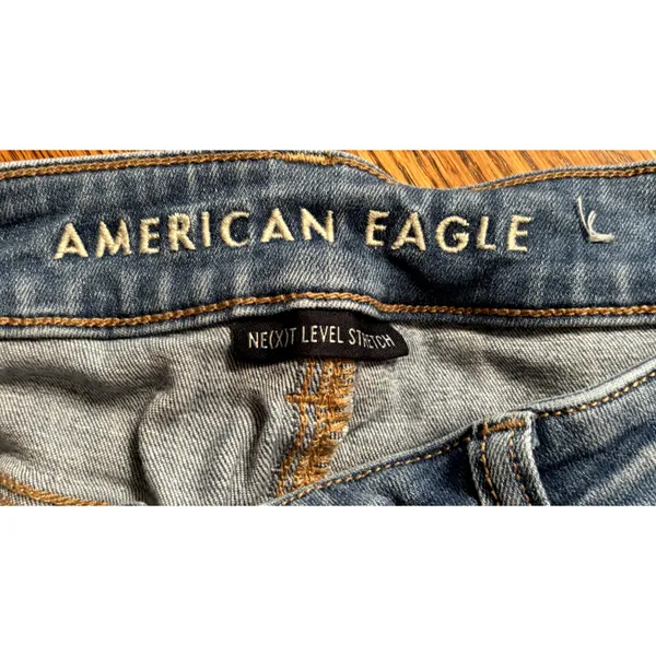 American Eagle, NE(X)T level stretch, Womens, Size US 4,Blue Denim,Jeggings‎ - Image 3