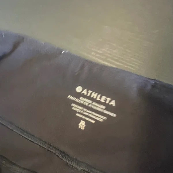 Athleta Rainier Jogger Black Fleece Lined High Rise Active Pants Women's XL - Image 7