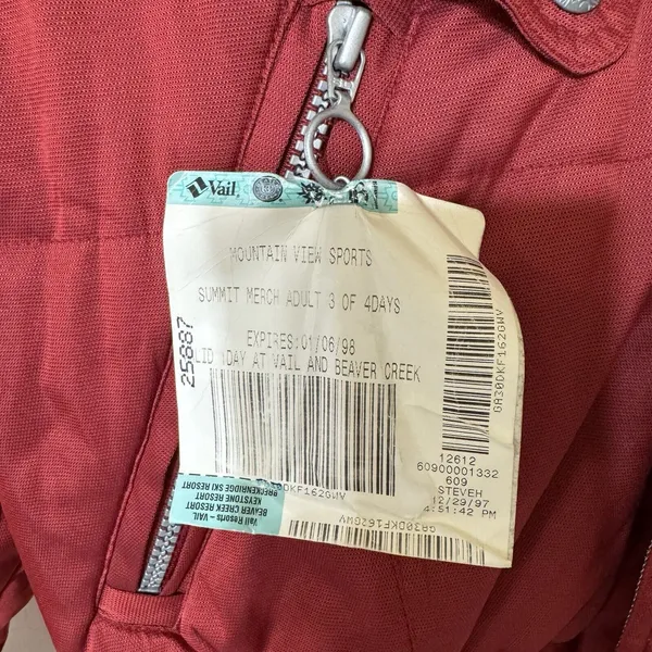 NWT Y2K‎ Inside Edge M Performance Pocket Quilted Outerwear Ski Winter coat - Image 6