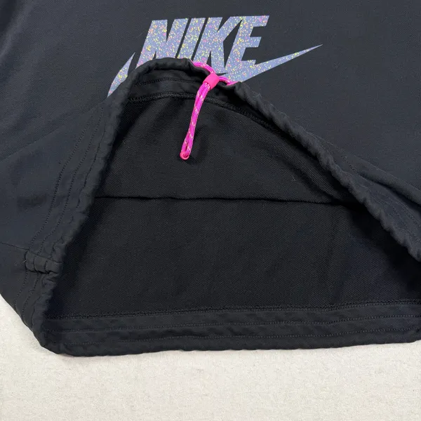 Nike Sportswear Essential Cropped Fleece Crewneck Sweatshirt Black Women’s Large - Image 4