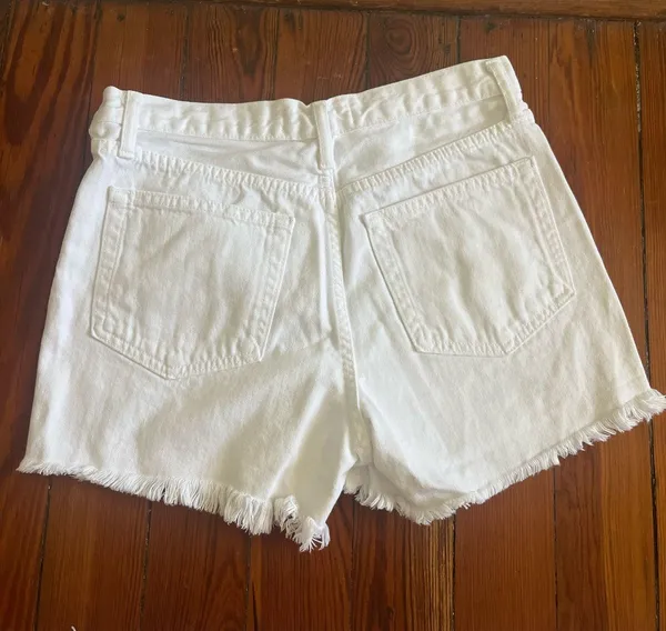 Just Black Denim white denim Shorts - Image 2