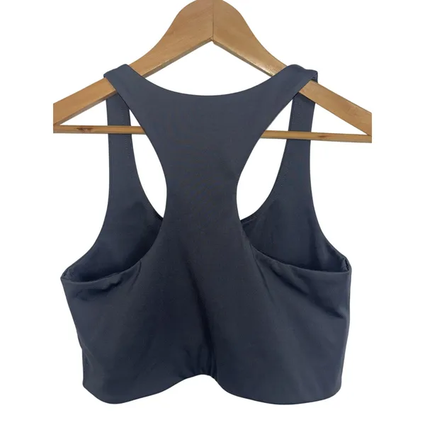 Girlfriend Collective Dark Gray Skyline Paloma Racerback Sports Bra Medium - Image 3