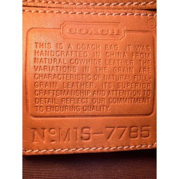 Coach Tan Leather Demi Baguette Shoulder Bag Vintage Y2K 7785 - Image 5