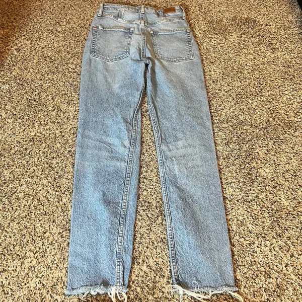 BDG Urban‎ Outfitters High Rise Skinny Jean Light Wash Distressed Hem Size 26 - Image 6