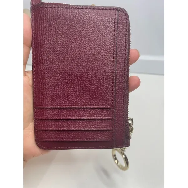 Kate Spade Cameron Medium L-Zip Card Holder Cherrywood key chain MSRP:$89 - Image 2