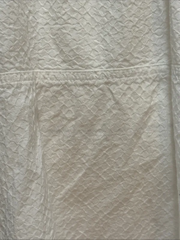 Free People Brynn BohoToo White Textured Long Sleeve Tunic/Blouse S M - Image 7