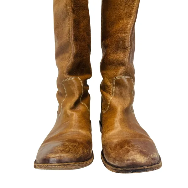Frye Paige Tall Riding Boots Women's 9.5B Tan Leather Classic‎ Equestrian Chic - Image 10