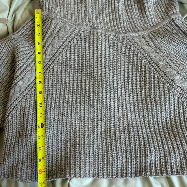 Forever 21 Solid Gray Y2K Off the Shoulder Baggy Pullover Sweater Size Medium - Image 8