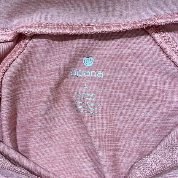 Apana Lightweight Half-Zip Active Hoodie – Rose Pink | Size L - Image 4