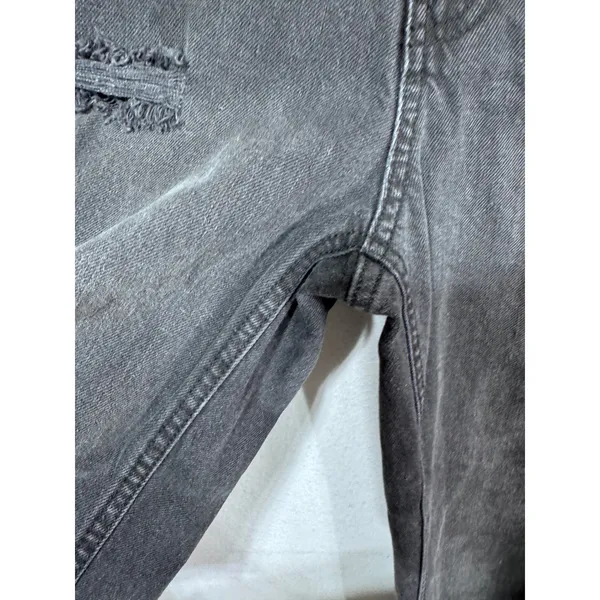 Wild‎ Fable Women's 8 Gray High-Rise Tapered Jean Distressed - Image 7
