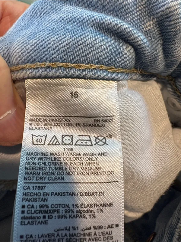 Old Navy Light Wash Women’s High-Rise Button Fly Jeans - Light Blue - Image 4