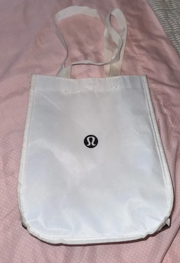 White Lululemon Tote Bag - Image 2