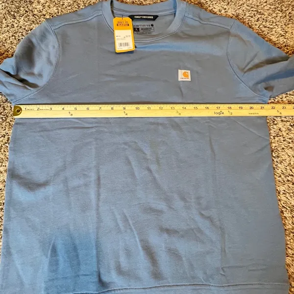 Carhartt Womens Tencel‎ Fiber Series Relaxed Fit Sweatshirt Blue TS6179-W Medium - Image 4