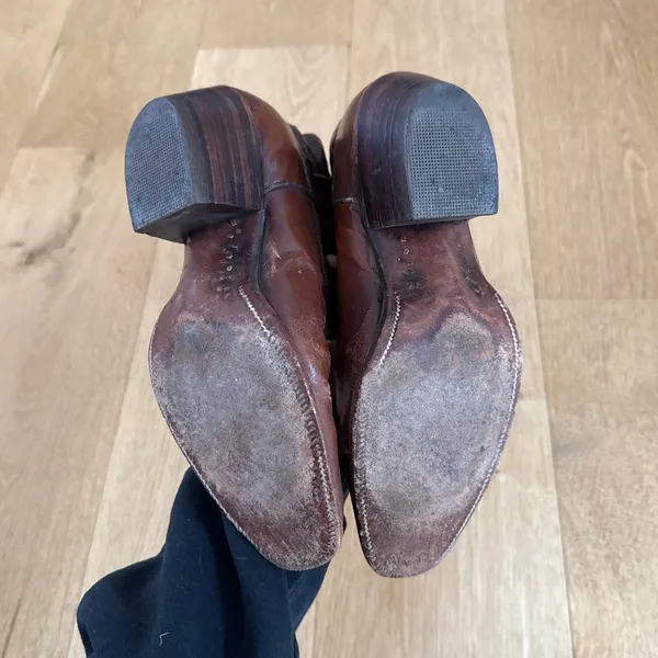 Dan Post Boots Western Cowboy Size US5 Brown - Image 6