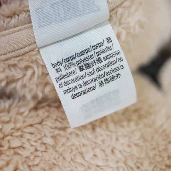 PINK Victoria's Secret Sherpa Teddy‎ Fleece Hoodie XS Beige Quarter Zip Pullover - Image 7