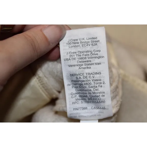 Womens Madewell Polartec Fleece Popover Jacket Antique Cream Sherpa K1507 Sz XS - Image 6