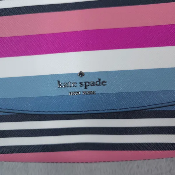 Kate‎ Spade Laurel Way Greer Crossbody Bag Small Sunrise Multi Saffiano Leather - Image 7