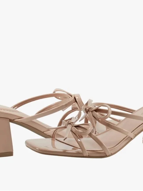 NW Bandolino Blush Strappy Bow Block Heel Sandals - Image 11