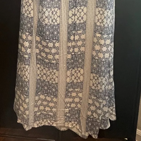 Emily Wonder Blue and White Maxi Sundress - Size L - NWT - Image 4