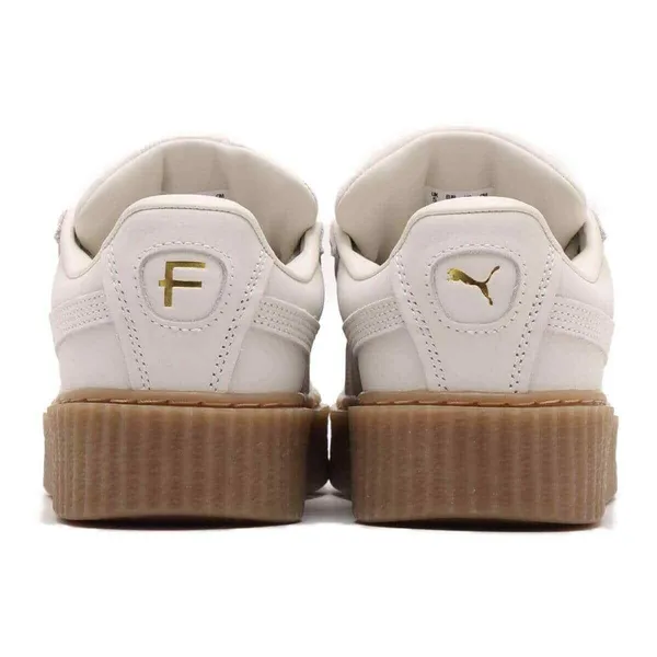 Puma Women's White‎ and Tan Sneakers - Image 5