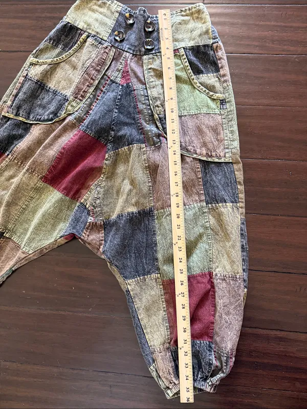 GOA Patchwork Cargo Harem Pants - Image 6