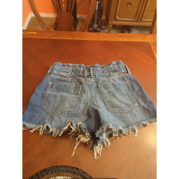 Women’s Free People Blue Jean Cut Off Shorts NO Belt Size S - Image 13