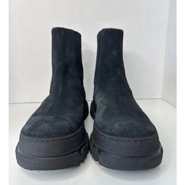 Boemos Suede Platform Chelsea Boots Lug Sole Italy size 37 - Image 5