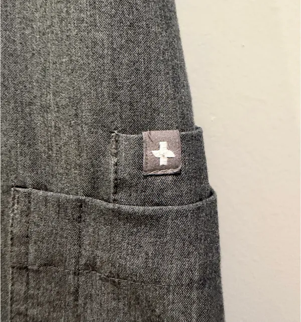 FIGS Yola Elastic Waistband Skinny Scrub Pants Graphite Grey PO 1290 - Image 7