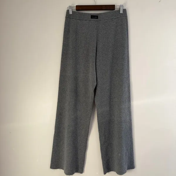 Nuuds Pull On Ribbed Knit Sweater Pants Wide Leg Elastic Waist Loungewear Sz M‎ - Image 7