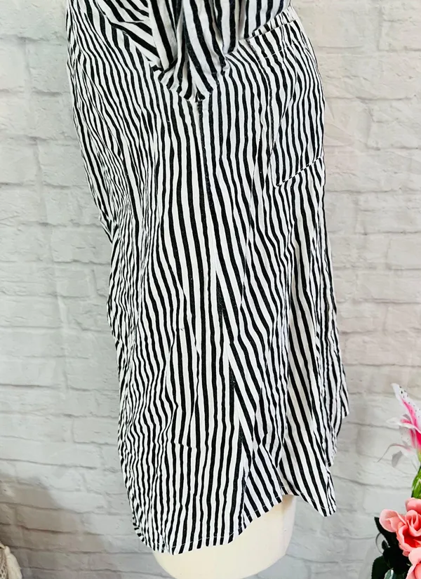 Nova Sky Striped Button Up Top - Image 9